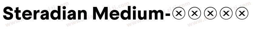 Steradian Medium字体转换